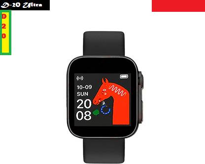 Bymaya B177_D20 ULTRA STEP COUNT SMARTWATCH BLACK (PACK OF 1) Smartwatch