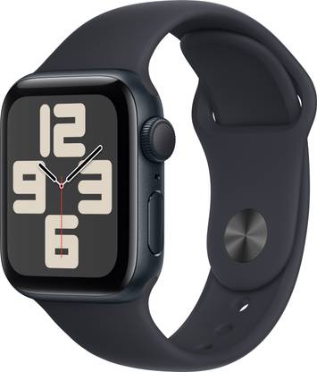 Apple Watch SE GPS 40mm Midnight Aluminium Case with Midnight Sport Band - M/L