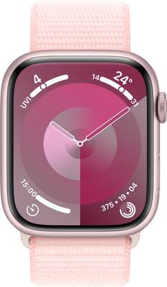 Apple Watch Series 9 GPS 45mm Pink Aluminium Case with Light Pink Sport Loop