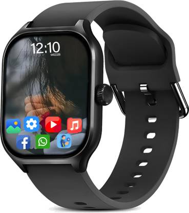 GameSir H9 2.01" Display Amoled, Bluetooth calling, Health tracking & Games with Earbuds Smartwatch