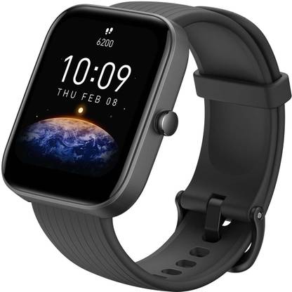 AMAZFIT Bip 3 1.69" Large Color Display,Cricket Sports Data Monitoring,5 ATM,Spo2 Smartwatch