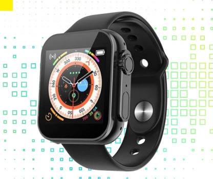 Bymaya A484_D20 ULTRA STEP COUNT SMARTWATCH BLACK (PACK OF 1) Smartwatch