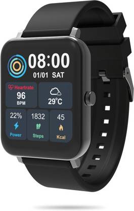 SAULT Redial Bluetooth Calling Smart Watch with 1.69" TFT Display- Black Smartwatch