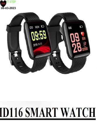 Jocoto DS1552 ID116_ MAX STEP COUNT SLEEP TRACKER SMARTWATCH BLACK(PACK OF 1) Smartwatch