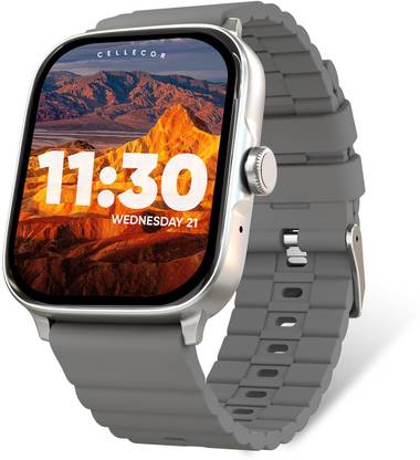 Cellecor AQUA 1.83" HD Display | 600 NITS | BT-Calling | AI Voice | IP68 WaterResistant Smartwatch