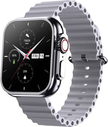 PA Maxima Pro + 1.96" Ultra Neon HD Display,BT Calling, Active Crown, Metal Body Smartwatch