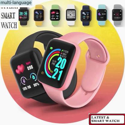 DEROWN K1052 D20 PRO SLEEP MONITOR MULTI SPORTS SMART WATCH BLACK(PACK OF 1) Smartwatch