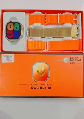 GADGET ADDA New EW9 Ultra Smartwatch with 3 Straps Big Display Smartwatch