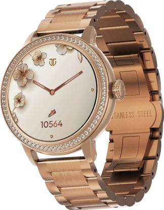 Titan Valerie 1.19'' AMOLED|Studded Case|Working Crown|HR BP & Skin Temp Monitor|Women Smartwatch