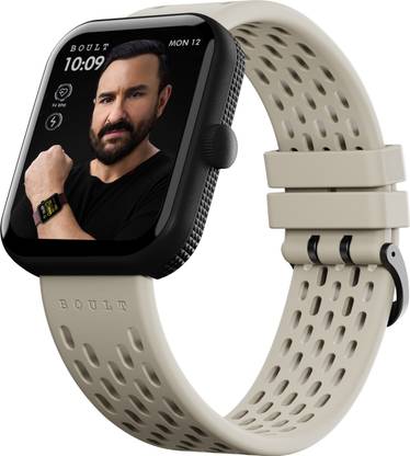 GOBOULT Craft 1.83" HD Display, BT Calling, Health Monitoring, Knurled Design, 500Nits Smartwatch