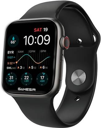 GameSir T500 Pro with Black Strep HD Display BT Calling, Fitness Tracking Smartwatch Smartwatch