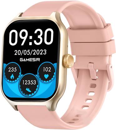 GameSir H9 Pink-A1 Full Screen Touch Watch Specially Made for Girl & Women Smartwatch