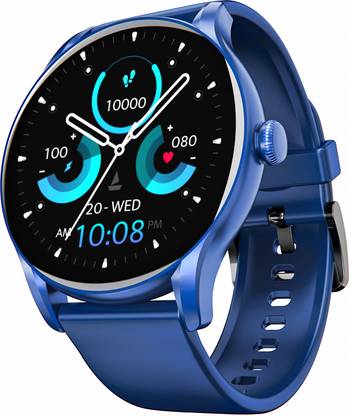 boAt Lunar Connect Ace with 1.43 ” AMOLED Display, BT Calling, 100+ Sports Mode, IP68 Smartwatch  (Blue Strap, Free Size) at Rs. 2999