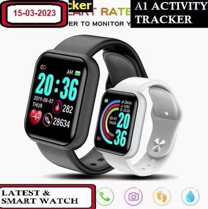 Jocoto B2668 D20 - PLUS STEP COUNT BLUETOOTH SMART WATCH BLACK(PACK OF 1) Smartwatch