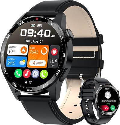 Melbon Space Moon Design 1.55" Display Notifier, GPS smart watch Voice assist. Music BT Smartwatch