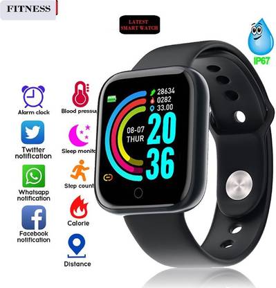 Bydye A1157_A1 PRO FITNESS TRCAKER STEP COUNT SMART WATCH BLACK(PACK OF 1) Smartwatch
