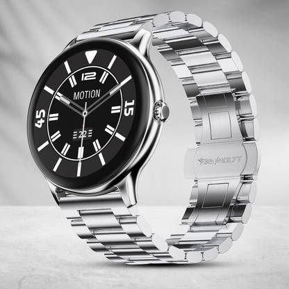 Fire-Boltt Ninja Talk 35.3mm (1.39) Round Bluetooth Calling Metal Body,120 Sports Modes Smartwatch