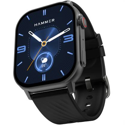 Hammer Arctic 2.04" SUPER AMOLED Bluetooth Calling, AI Voice Assistance, Metallic Build Smartwatch