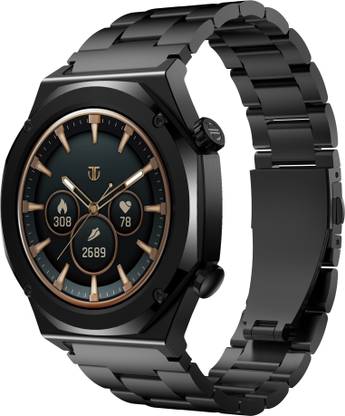 Titan Maestro 1.47'' AMOLED|SS316L Stainless Steel|BT Calling|Extra Silicon Strap|Mens Smartwatch