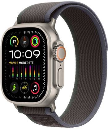 Apple Watch Ultra 2 GPS + Cellular 49mm Titanium Case with Blue/Black Trail Loop - M/L