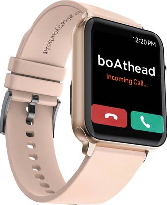 boAt Storm call 1.69 inch HD display with Bluetooth Calling & 550 Nits Brightness Smartwatch  (Pink Strap, Free Size) at Rs. 1199