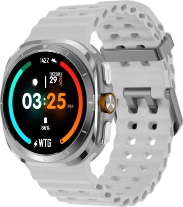 WTG XtraStorm 49.7mm AMOLED Display, Bluetooth Call, Media Notification voice assist Smartwatch