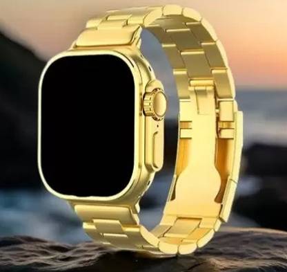 TRUETAG C9 Ultra Max Smart Watch 24k Gold 2.01 Inch HD Wireless Charging 2 Strap 1 Smartwatch