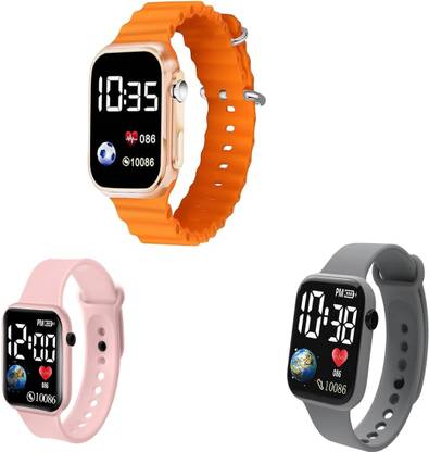 KRONOQ Detachable Silicone Strap Waterproof Kids Watch,Ideal Watch for Boys & Girls Smartwatch