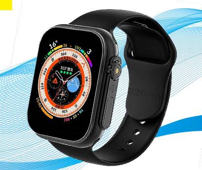 Bymaya A535_D20 ULTRA STEP COUNT SMARTWATCH BLACK (PACK OF 1) Smartwatch