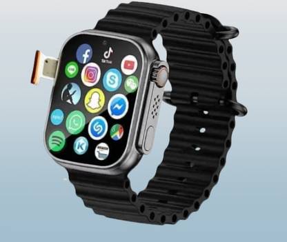 Vinayak T800 Ultra BT calling, Multiple Watch Faces,Sleep Monitor, Camera. Notifications Smartwatch