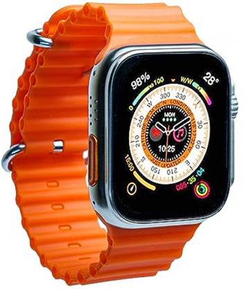 FRONY HYT_593A__T-800 Ultra Series Biggest Display Smart Watch 24/7 (Orange) Smartwatch
