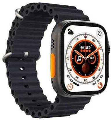 Lookstar New T800 Ultra Watch Smartwatch (Black Strap, For All) Smartwatch
