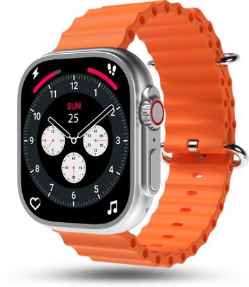 Pebble Crest 2.02"Infinite Display,Rugged Design,BT Calling,Rotating Crown,Health Suite Smartwatch