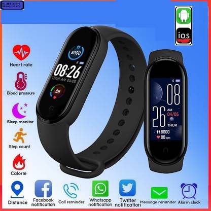 Actariat H624 M4_ADVANCE STEP COUNT BLUETOOTH SMART BAND BLACK(PACK OF 1)