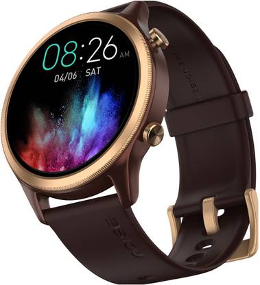 Noise Evolve 3 1.43″ AMOLED Always-On Display with Bluetooth Calling, Metallic Design Smartwatch  (Vintage Brown Strap, Regular)