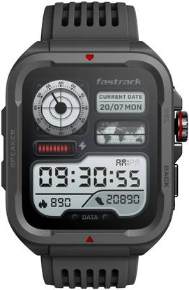 Fastrack Active 1.83" HD Display,Functional Crown,BT Calling with Advanced Chipset Rugged Smartwatch