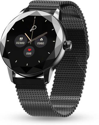 Pebble Vienna Women 1.27"Ultra HD Display,Diamond Cut Design, BT Calling, Female Health Smartwatch