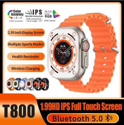 Mid Light T800 SERIES 8 BLUETOOTH CALLING SMARTWATCH HEART MONITOR UNISEX M376 Smartwatch