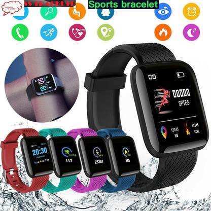 Bashaam E1899 PLUS_ID116 ACTIVITY TRACKER SLEEP TRACKER SMART WATCH BLACK (PACK OF 1) Smartwatch