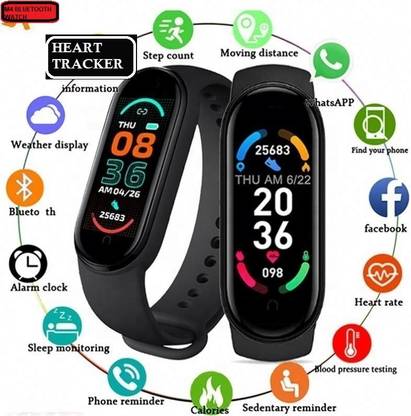 Tinera H1292 M4_PRO STEP COUNT BLUETOOTH SMART BAND BLACK(PACK OF 1)