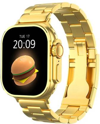Sav Amaze S9 Ultra Max Bluetooth Calling Smartwatch with Golden Bracelet Strap Smartwatch