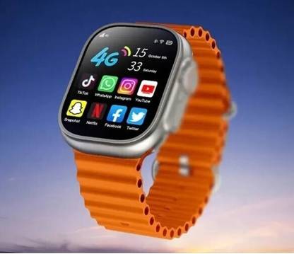 TECHIO TECHIO T800 SMART WATCH ORANGE BLUETOOTH WIRELESS CHARGING Smartwatch