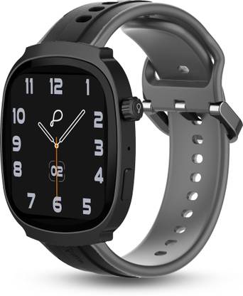 Pebble Axis 1.96" Amoled Display, Quick Notification, AOD, BT Calling, Rotating Crown Smartwatch