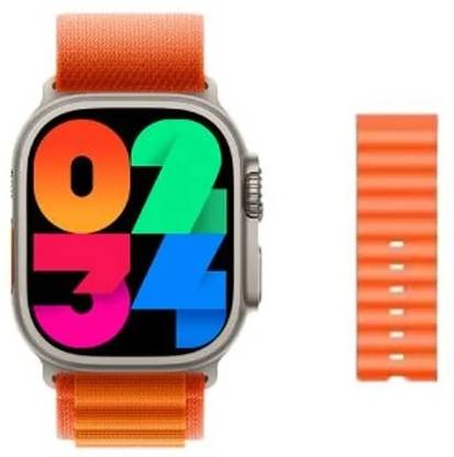 Style Panda Premium HW9 Ultra MAX, True Amoled Display, Wearfit App, Dual Strap, BT Calling Smartwatch