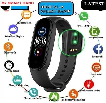 Bymaya AQ1164 M7_ADVANCE STEP COUNT BLUETOOH SMART BAND BLACK(PACK OF 1)