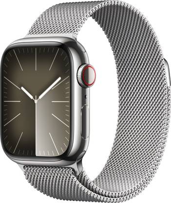 Apple Watch Series 9 GPS + Cellular 41mm Silver Case & Silver Milanese Loop