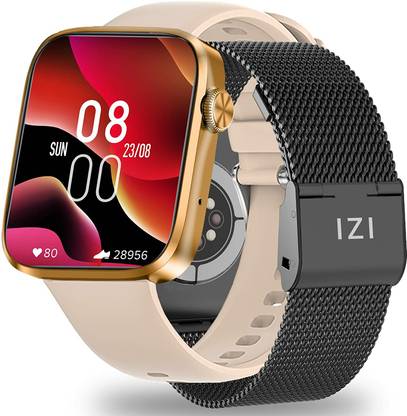 IZI Smart Pro 1.9? Display AI Voice Assistant,Sports Mode,2 Straps Bluetooth Calling Smartwatch