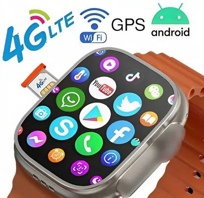 MBS MBS S8 ULTRA 4G Smart Watch with 4g/5g sim card support with wifi hotspot Smartwatch