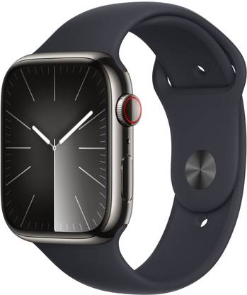 Apple Watch Series 9 GPS + Cellular 45mm Graphite Case & Midnight Sport Band - S/M (Graphite Strap, Free Size) deal from flipkart Apple Watch Series 9 GPS + Cellular 45mm Graphite Case & Midnight Sport Band - S/M (Graphite Strap, Free Size) deal from flipkart