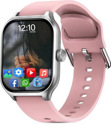 GameSir H9 2.01" Display Amoled, Bluetooth calling, Health tracking & Games with Earbuds Smartwatch